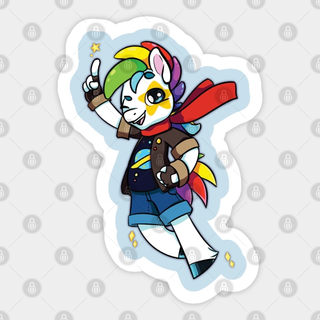 Star Boy Comet Sticker by Synzaphine